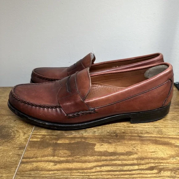 Allen Edmonds CavanaughMen's Leather Penny Loafers Size 11 Dress Shoes